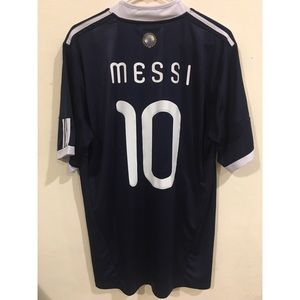 Lionel Messi Argentina Away Soccer Jersey